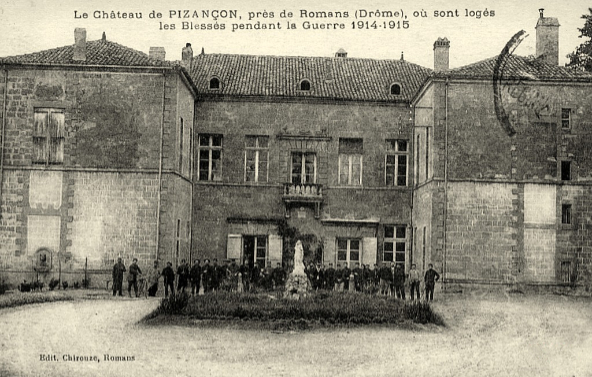 Château de Pisanàon. Blessés de guerre.