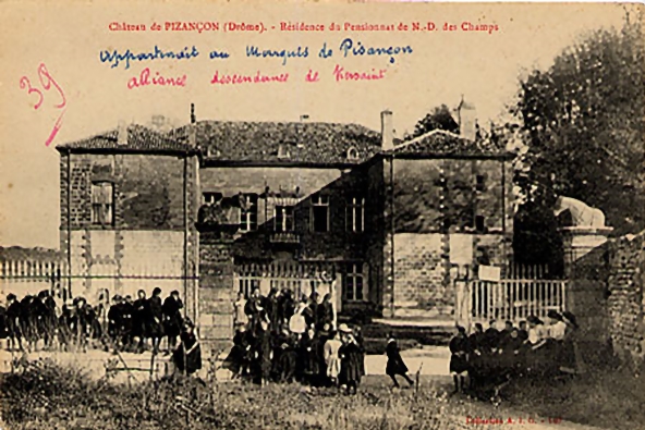 Château de Pisançon. Pensionnat de jeunes filles.
