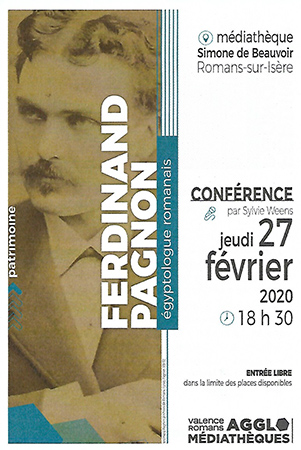 Ferdinand Pagnon. Conférence.